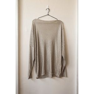 Free People Gold Shinmery Backless Cocktail Mini Dress